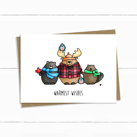warm wishes five critters