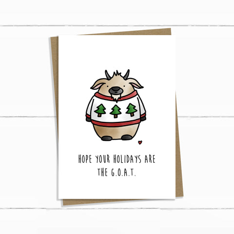 G.O.A.T. HOLIDAY CARD