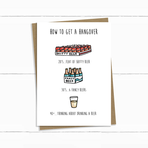 HOW TO GET A HANGOVER