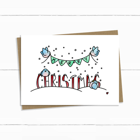 merry christmas birds