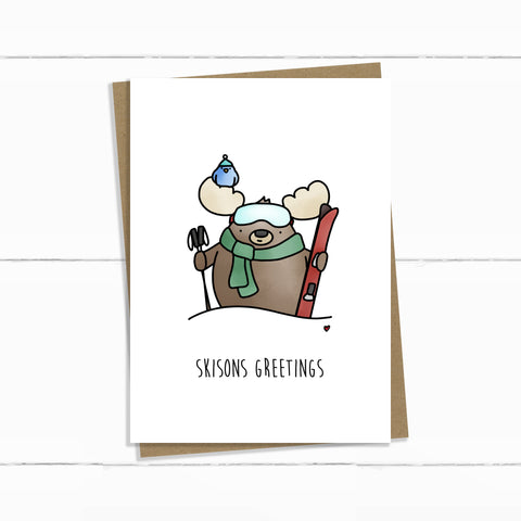 SKISONS GREETINGS CARD