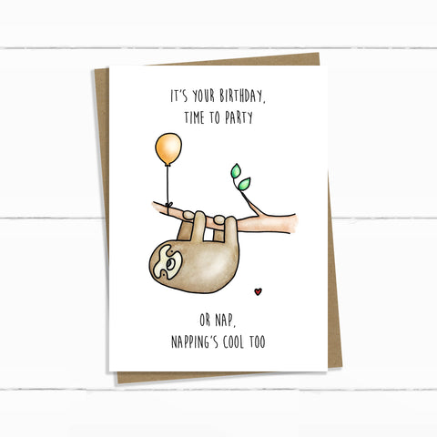 SLOTH BIRTHDAY