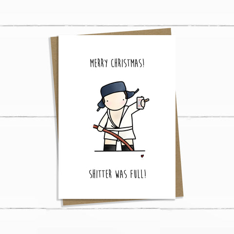 COUSIN EDDIE SHITTERS WAS FULL CHRISTMAS VACATION CARD