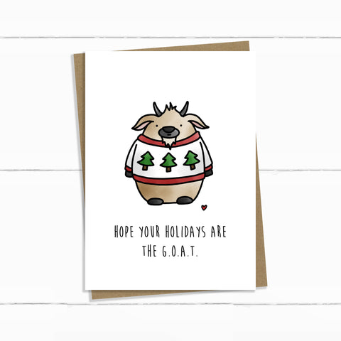 G.O.A.T.  HOLIDAY CARD