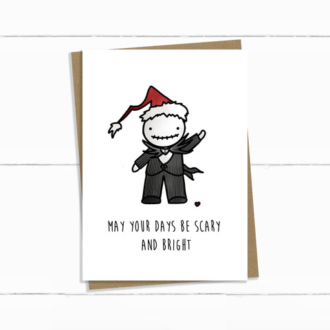 SCARY AND BRIGHT HOLIDAY CARD