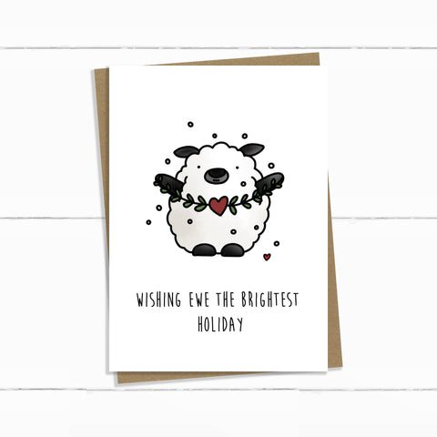 WISHING EWE THE BRIGHTEST HOLIDAY CARD