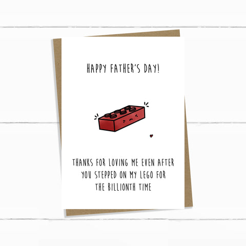 LEGO FATHER'S DAY CARD